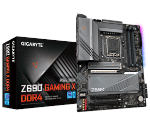 Hovedkort - GIGABYTE Z690 GAMING X DDR4 Hovedkort - Intel Z690 - Intel LGA1700 socket - DDR4 RAM - ATX - Z690 GAMING X DDR4