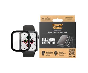 Smartklokke - Tilbehør - PanzerGlass Skjermbeskytter for Apple Watch Series 4, 5 og 6, 40 mm, svart - PANZER3640