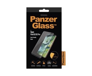 Mobil - Beskyttelsesglass - PanzerGlass Oppo Find X2/X2 Pro Case Friendly - Black - PANZER7062