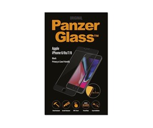 Mobil - Beskyttelsesglass - PanzerGlass Privacy Screen Protector Apple iPhone SE (2020/2022) | 8 | 7 | 6 | 6s | Edge-to-Edge - PANZERP2679