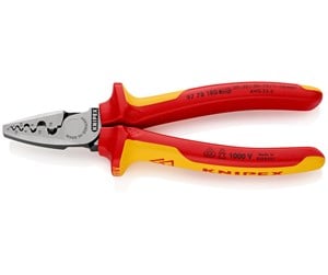 Håndverktøy - KNIPEX Presstenger for endehylser, Med pressdor - 97 78 180