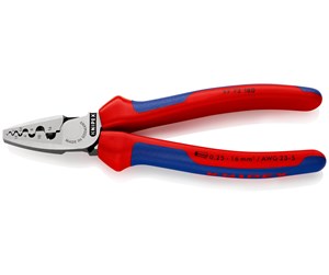 Håndverktøy - KNIPEX Presstenger for endehylser, Med pressdor - 97 72 180