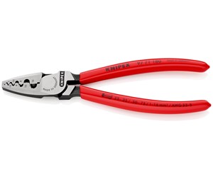 Håndverktøy - KNIPEX Presstenger for endehylser, Med pressdor - 97 71 180 SB