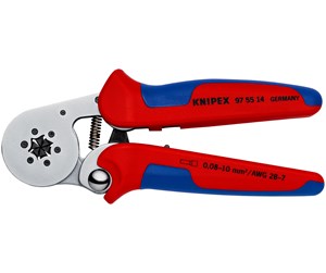 Håndverktøy - KNIPEX Selvjusterende presstenger for endehylser, for side mating - 97 55 14 SB