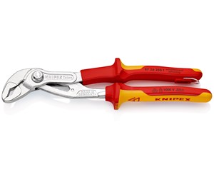 Verktøy for elektrisk arbeid - KNIPEX Cobra® VDE, Hightech-vannpumpetenger, med verktøysikring - 87 26 250 T BK