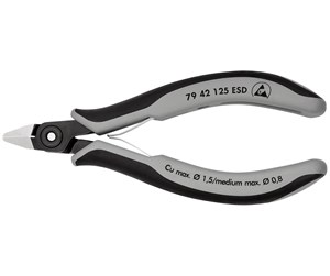 Håndverktøy - KNIPEX Presisjons-elektronikk-sidekutter ESD - 79 42 125 ESD