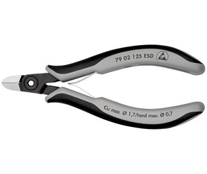 Håndverktøy - KNIPEX Presisjons-elektronikk-sidekutter ESD - 79 02 125 ESD