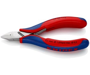 Håndverktøy - KNIPEX Elektronikk-sidekutter, Med gjennomstukket ledd - 77 52 115