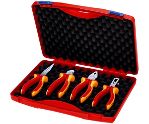 Verktøy - KNIPEX Verktøyboks "RED" Electro Set 1, 4-deler - 00 20 15