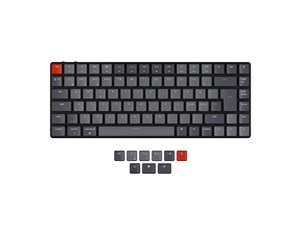 Tastatur - Keychron K3 RGB V2 - Low profile - Optical Red hot-swappable - Gamingtastatur - Uten numpad - Nordisk - Svart - K3E1