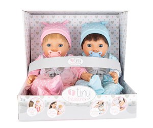 Dukker, Bamser & Utstyr - Tiny Treasures Twin doll set in brother & sister outfit - LIN30270