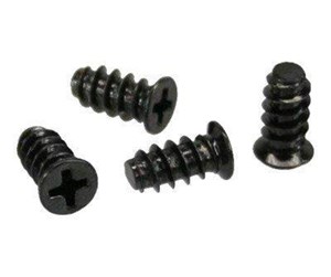 Kabinett tilbehør (kjølepasta mv.) - InLine Fan Screws 5.0x10.0mm black 50 pcs. - 33371D