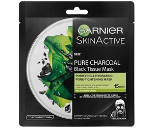 Ansiktspleie - Garnier Face Pure Charcoal Black Tissue Mask Black - 3600542097147