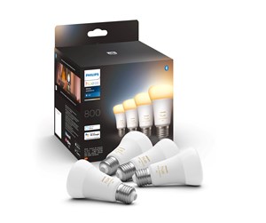 Smarthus - Philips Hue White Ambiance A60 E27 806 Lumen - 4-pakning - 929002489804