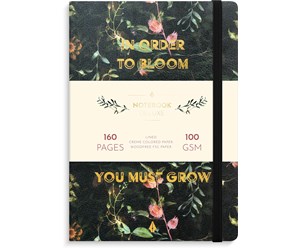 Blokker & Notisbøker - Burde Notebook Deluxe A5 flower - 92743700