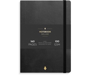 Blokker & Notisbøker - Burde Notebook Deluxe A5 black - 92744000