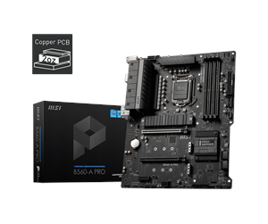 Hovedkort - MSI B560-A PRO Hovedkort - Intel B560 - Intel LGA1200 socket - DDR4 RAM - ATX - B560-A PRO