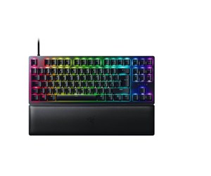 Tastatur - Razer Huntsman V2 TKL Optical Red - ND - Gamingtastatur - Uten numpad - Nordisk - Svart - RZ03-03940700-R3N1