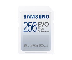 Minnekort - Samsung EVO Plus SD - 130MB/s - 256GB - MB-SC256K/EU