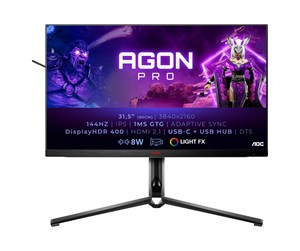 Skjerm - 32" AOC Gaming AG324UX - 3840x2160 - 144Hz - IPS - USB-C - AG324UX