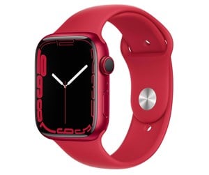 Smartklokke, Smartwatch & Sportsklokke - Apple Watch Series 7 GPS + Cellular 45mm (PRODUCT)RED Aluminium Case with (PRODUCT)RED Sport Band - MKJU3DH/A