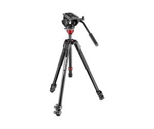 Tripod - Manfrotto 500 Fluid Video Head Flat Base with 190X Video Alu Tripod - MVK500190XV