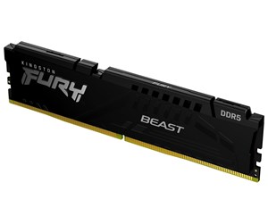 RAM - Kingston FURY Beast DDR5-4800 - 16GB - CL38 - Single Channel (1 pcs) - Intel XMP - Svart - KF548C38BB-16