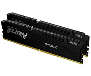 RAM - Kingston FURY Beast DDR5-4800 - 32GB - CL38 - Dual Channel (2 pcs) - Intel XMP - Svart - KF548C38BBK2-32