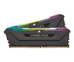 RAM - Corsair Vengeance RGB PRO SL DDR4-4000 - 32GB - CL18 - Dual Channel (2 pcs) - AMD Optimized - Svart med RGB - CMH32GX4M2K4000C18