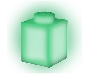 Barnelamper - Euromic LEGO Classic Silicone Brick 1000% night light with LEDlite- GREEN - 525569