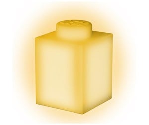 Barnelamper - Euromic LEGO Classic Silicone Brick 1000% night light with LEDlite- YELLOW - 525576