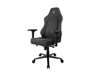 Gamingstol - Arozzi Primo - chair - aluminium woven fabric metal frame - gold black/grey Kontorstol - Aluminium - Opptil 140 kg - PRIMO-WF-BKGD