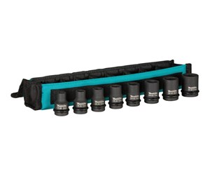 Verktøy - Makita impact socket set - 8 pieces - E-02989