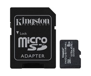 Minnekort - Kingston Industrial microSD/SD - 100MB/s - 8GB - SDCIT2/8GB