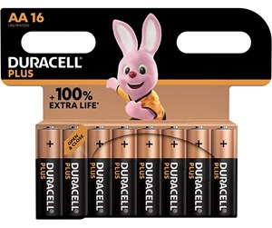 Batteri - DURACELL Plus AA 16-Pack - 141025