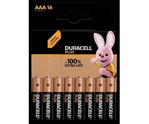 Batteri - DURACELL Plus AAA 16-Pack - 147126