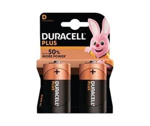 Batteri - DURACELL D Plus 2-Pack - 141988