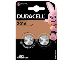 Batteri - DURACELL CR2016 - 5000394045736