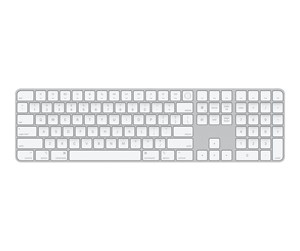 Tastatur - Apple Magic Keyboard with Touch ID and Numeric Keypad - Tastatur - Engelsk - Hvit - MK2C3Z/A