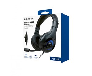 Spill - Tilbehør - BigBen Interactive Stereo Gaming Headset V1 - Black - PS5HEADSETV1