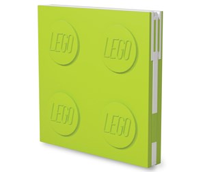 Skole - Euromic LEGO Stationery Locking note book LIME with gel pen - 524425