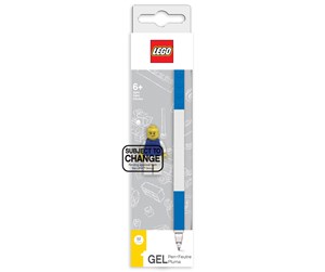 Skole - Euromic LEGO Stationery Gel pen 1 pc. BLUE packed in colour box with mini figurine - 4003075-52600