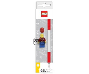 Skole - Euromic LEGO Stationery Gel pen 1 pc. RED packed in colour box with mini figurine - 4003075-52602