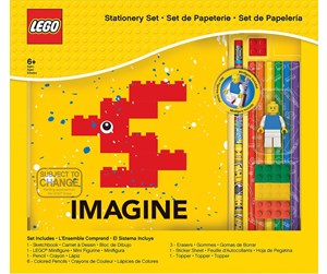 Skole - Euromic LEGO Classic Sketchbook Set "IMAGINE" with mini figurine packed in colour box - 4006168-52627