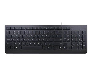 Tastatur - Lenovo Essential - keyboard - US with Euro symbol - black - Tastatur - Engelsk - Svart - 4Y41C68681