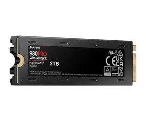 SSD - Samsung 980 Pro SSD - 2TB - Med varmespreder - M.2 2280 - PCIe 4.0 - MZ-V8P2T0CW