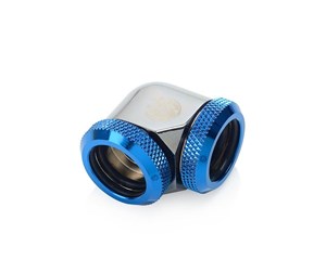 DIY Vannkjøling - Bitspower Black Sparkle / Royal Blue Enhance 90-Degree Dual Multi-Link Adapter For OD 16MM - BP-BSE90DML16-RBL