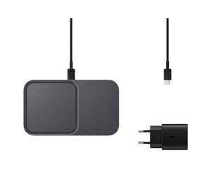 Mobil - Adaptere og ladere - Samsung Wireless Charger Duo (Incl. Power Adapter) - Black - EP-P5400TBEGEU