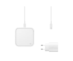 Mobil - Adaptere og ladere - Samsung Wireless Charger Pad (Incl. Power Adapter) - White - EP-P2400TWEGEU