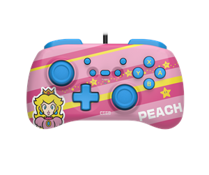 Spill - Tilbehør - HORI PAD Mini (Super Mario Series - Peach) - Controller - Nintendo Switch - NSW-367U